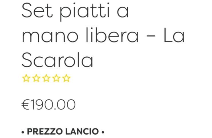 Set piatti a mano libera - Lo Scampo - Antonino Cannavacciuolo