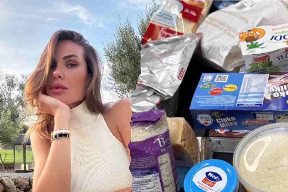 Ilary Blasi spesa scontrino totale